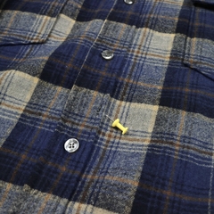 Vintage 70s Pendleton Wool Plaid Shirt Size L