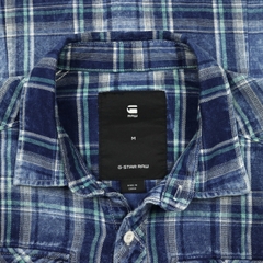 G-Star Raw Brand Short-sleeve Plaid Shirt Size M