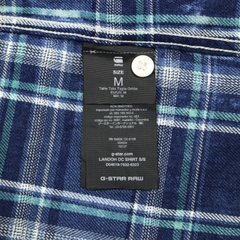 G-Star Raw Brand Short-sleeve Plaid Shirt Size M