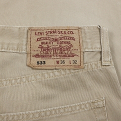 00s Levi's 533 Beige Denim Jeans Size 34