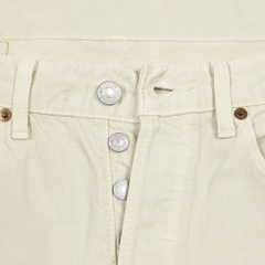 2000s Levi's 501 Ivory Denim Jeans Size 28