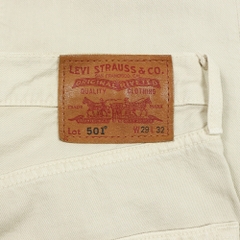 2000s Levi's 501 Ivory Denim Jeans Size 28