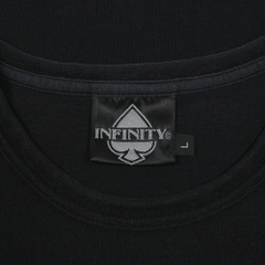 Infinity Brand Embroidery Graphic T-Shirt Size M