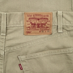 2000s Levi's 550 USA Beige Denim Jeans Size 32