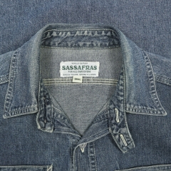 Sassafras Japan Made Denim Work Shirt Size S