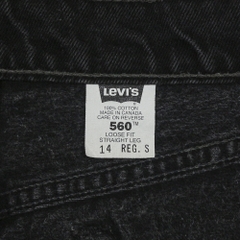 90s Levi's 560 Canada Black Denim Jeans Size 33