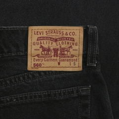 90s Levi's 560 Canada Black Denim Jeans Size 33