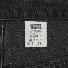 2000s Levi's 550 Black Denim Jeans Size 34
