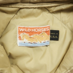 Vtg Wild Horses Made in USA Down Jacket Size M