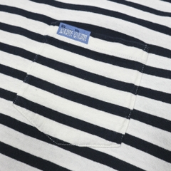 FOTL x Blue Blue Stripe V-neck T-Shirt Size M