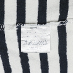 FOTL x Blue Blue Stripe V-neck T-Shirt Size M