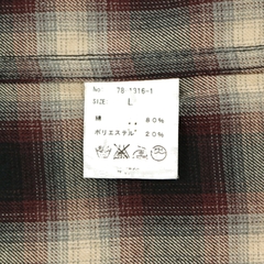 Temptation Shadown Plaid Shirt Size L