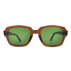 80s U.S. Military Issue Glasses Brown - Green Lens [50-20]