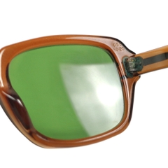 80s U.S. Military Issue Glasses Brown - Green Lens [50-20]