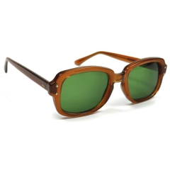 80s U.S. Military Issue Glasses Brown - Green Lens [48-20]