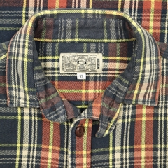Billvan Plaid Flannel Work Shirt Size L