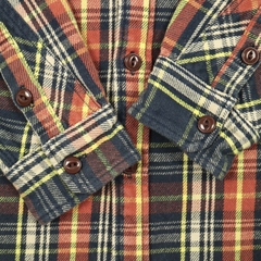 Billvan Plaid Flannel Work Shirt Size L