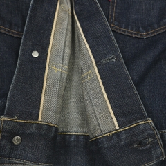 2001 LEVI'S LVC 507XX Type 2 Selvedge Denim Jacket Size M