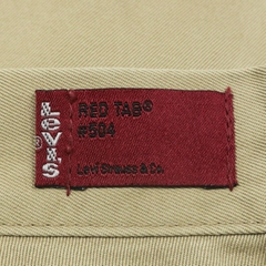 2000s Levi's 504 Khaki Trousers Size 34