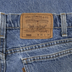 90s Levi's 560 Made in USA Denim Jeans Size 36