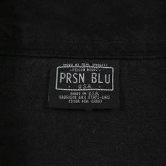 Prison Blues USA Black Denim Chore Coat Size L