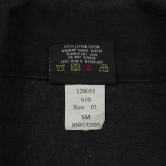 Prison Blues USA Black Denim Chore Coat Size L
