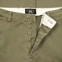 Double RL RRL Military Twill Olive Pants Size 31