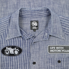 56 design Japan Made Work Shirt Size M