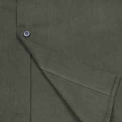 Vintage 70s Sears Perma Prest Olive Shirt Size L