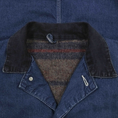 Vtg 60s Powr House Montgomery Ward Blanket-lined Denim Chore Coat Size XL
