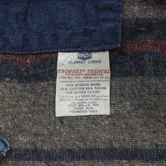 Vtg 60s Powr House Montgomery Ward Blanket-lined Denim Chore Coat Size XL