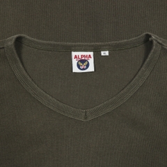 Alpha Industries Olive L/S T-Shirt Size L