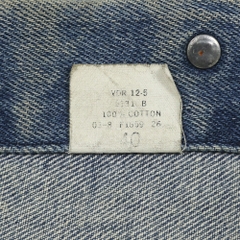 80s Plain Pockets JCPenney USA Trucker Denim Jacket Size M