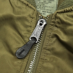90s Alpha Industries MA-1 Jacket Ground Crew Size L