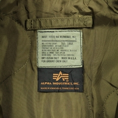 90s Alpha Industries MA-1 Jacket Ground Crew Size L