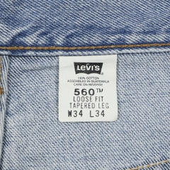 00s Levi's 560 Denim Loose Tapered Jeans Size 33