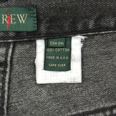 90s J.Crew Made in USA Black Denim Jeans Size 32