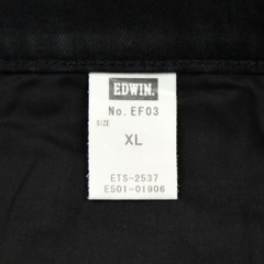 Edwin Japan Black Denim Engineered Jeans Size 34