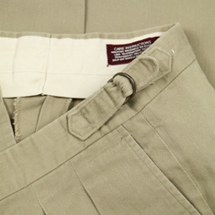 Vtg Made in USA Pleated Khaki Trousers Size 35