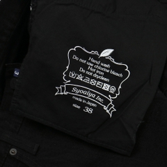 Pure Blue Japan Tea-core Dyed Black Selvedge Jeans TCD-003-BK Size W36