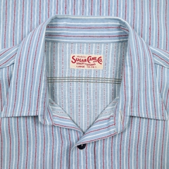 Sugar Cane Japan Short-sleeve Stripe Shirt Size L