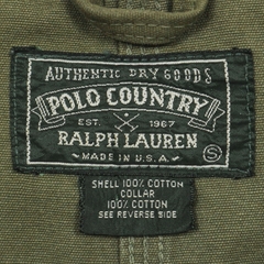 80s Polo Country by Ralph Lauren Olive Canvas Jacket Size L