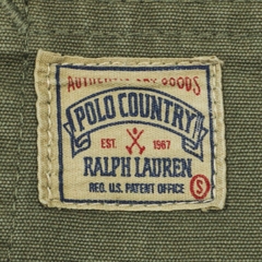 80s Polo Country by Ralph Lauren Olive Canvas Jacket Size L