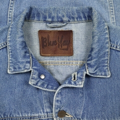 90s Blue Way Trucker Denim Jacket Size M
