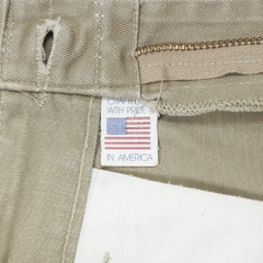 Vtg 70s Gung Ho USA Made Khaki Pants Size 30