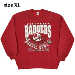 90s Jerzees Wisconsin Badgers Sweatshirt Size XL