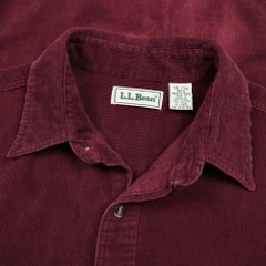 90s L.L.Bean Corduroy Button-down Shirt Size L