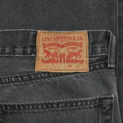 2010s Levi's 505 Faded Black Denim Jeans Size 36