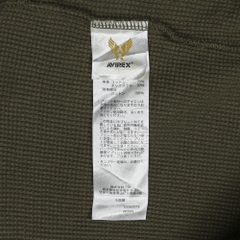 Avirex Olive Waffle USAF Graphic T-Shirt Size M