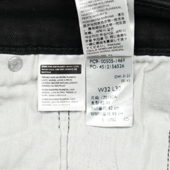 Levi's 505 Black Stretch Denim Jeans Size 32